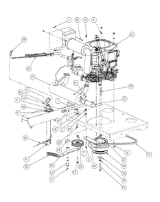 Engine Assembly Kohler Efi Diagram and Parts List for M60-KHEFI 53AB5HEX750-28-HP Cub Cadet Lawn Tractor